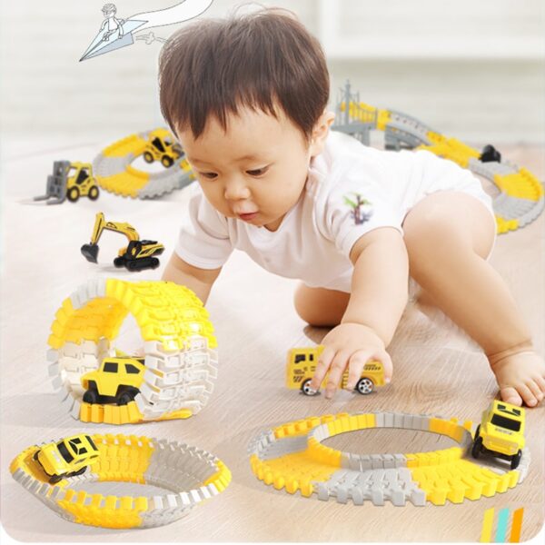 137-467pcs Children Electric Track Toy Car - Image 4