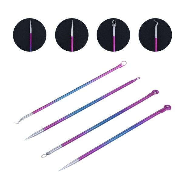 4PCS Acne Blackhead Comedone Black Spot Pimple - Image 2