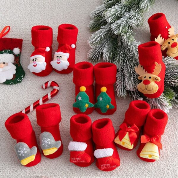 Baby Christmas Socks for Newborns