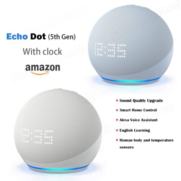 New Amazon Echo Dot 5 With Clock Amazon 5 th generation